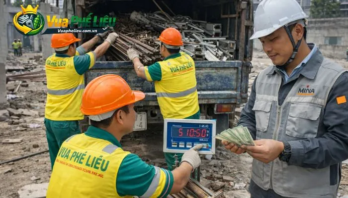 Quy trình thu mua phế liệu công trình xây dựng